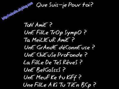 Que Suis-je Pour Vous